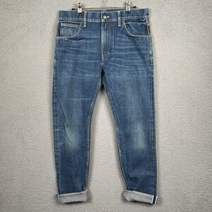 Lee Jeans Mens 32x31 Blue Selvedge Penny Jeans Project Kaihara Japanese Denim